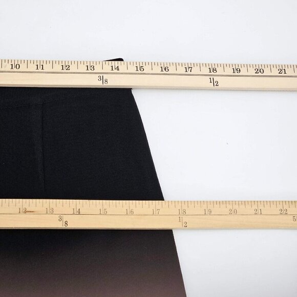 Misook Acrylic Knit Straight Leg Pants Black Women’s Size S High Rise Minimalist - Picture 6 of 9